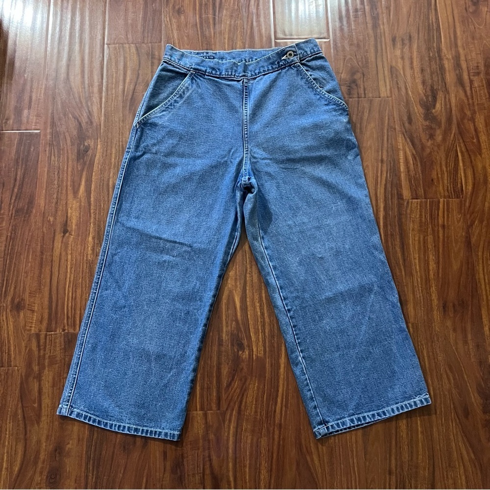 Vintage Y2K Levi’s Dry Goods Wide Leg Cropped Jeans size 10